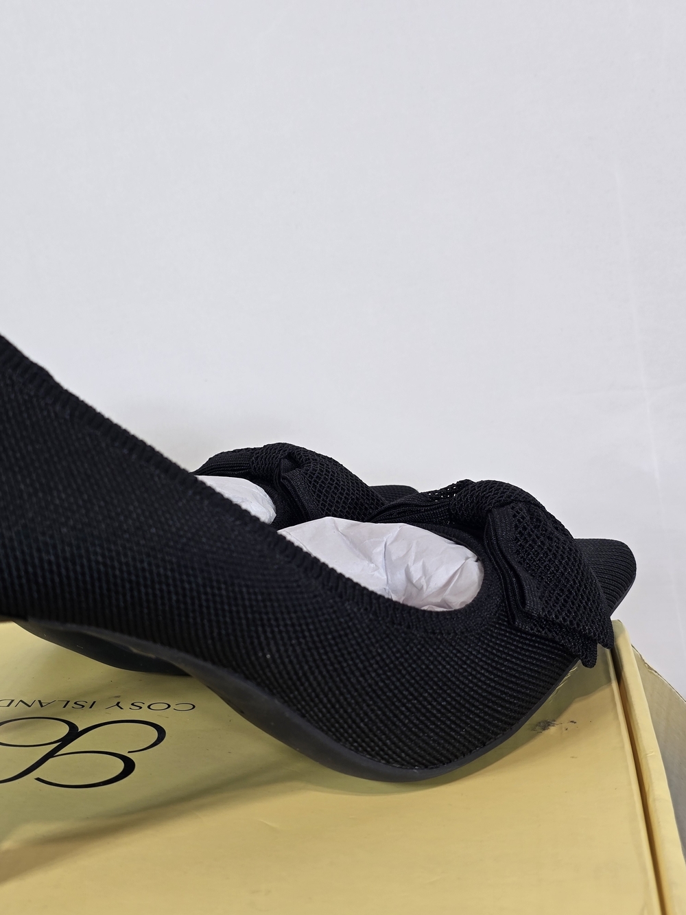 Cosy Island Classic Black Pointed Toe Pumps with Bow Detail Size 8.5 - Picture 15 of 16